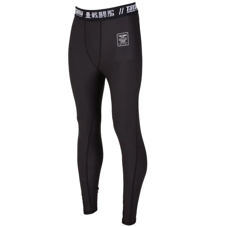 Tatami Nova Spats Leggings Uomo Neri Elasticizzati