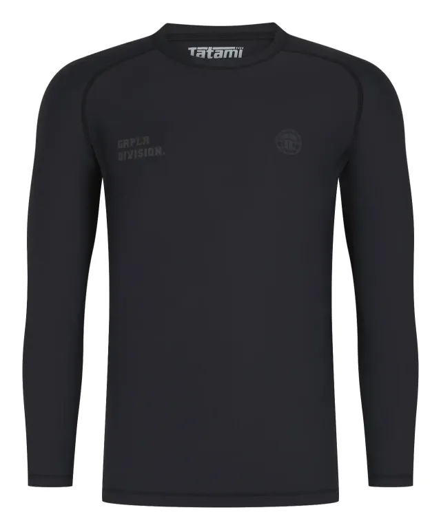 Tatami GRPLR Division rash guard nero manica lunga
