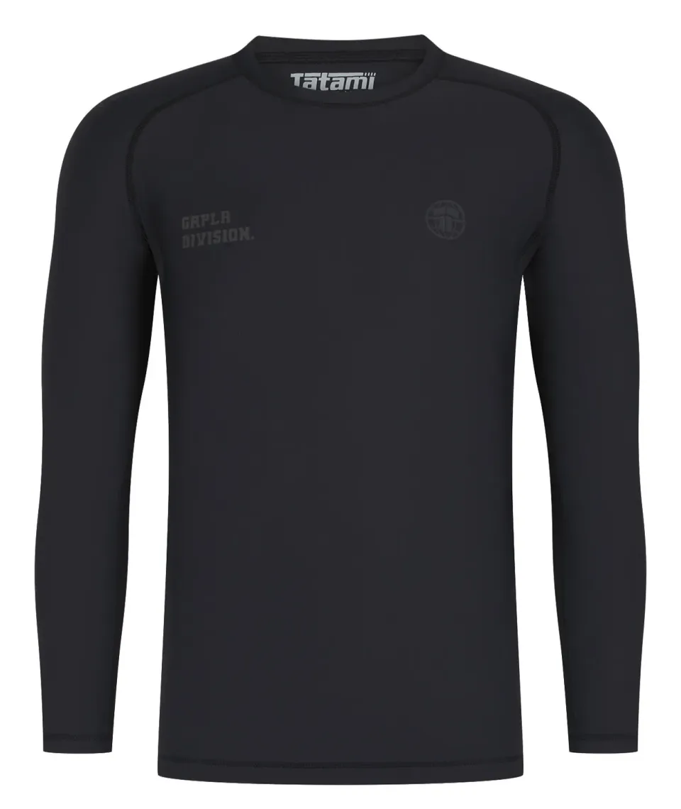 Tatami GRPLR Division rash guard nero manica lunga
