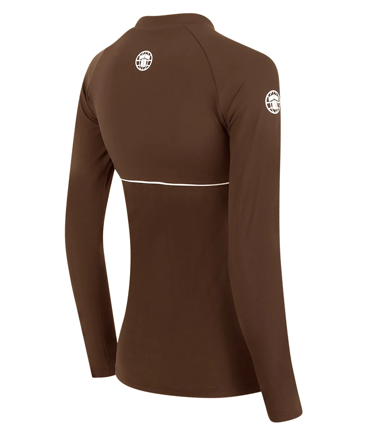 Tatami Ladies Contour Long Sleeve Rash Guard marrone