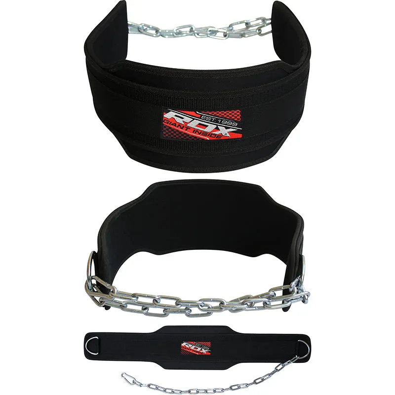 RDX 6DP Cintura Zavorra Nera con Catena
