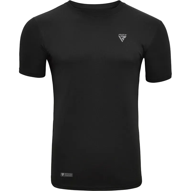 RDX T2 maglietta palestra nera traspirante