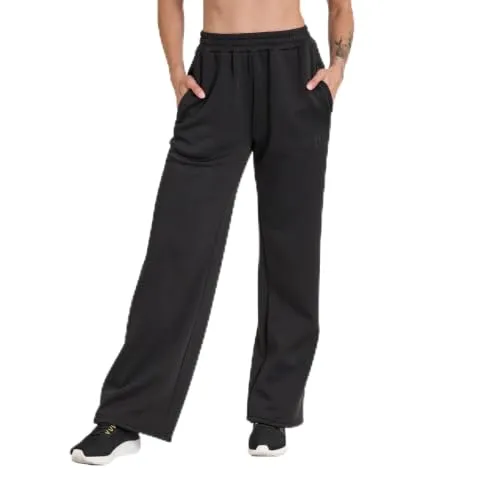 Leone 1947 Black Lion ABX360 pantaloni donna neri S gamba ampia