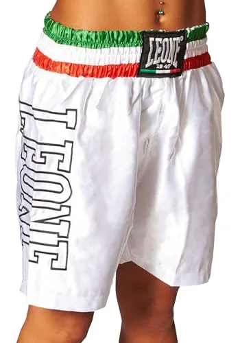 Leone 1947 AB733 pantaloncino boxe satin tricolore