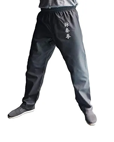 TAO Kung Fu Wing Chun pantaloni neri arti marziali M