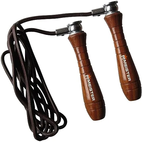 Meister MMA Pro corda salto pelle pesata regolabile 2,7 m