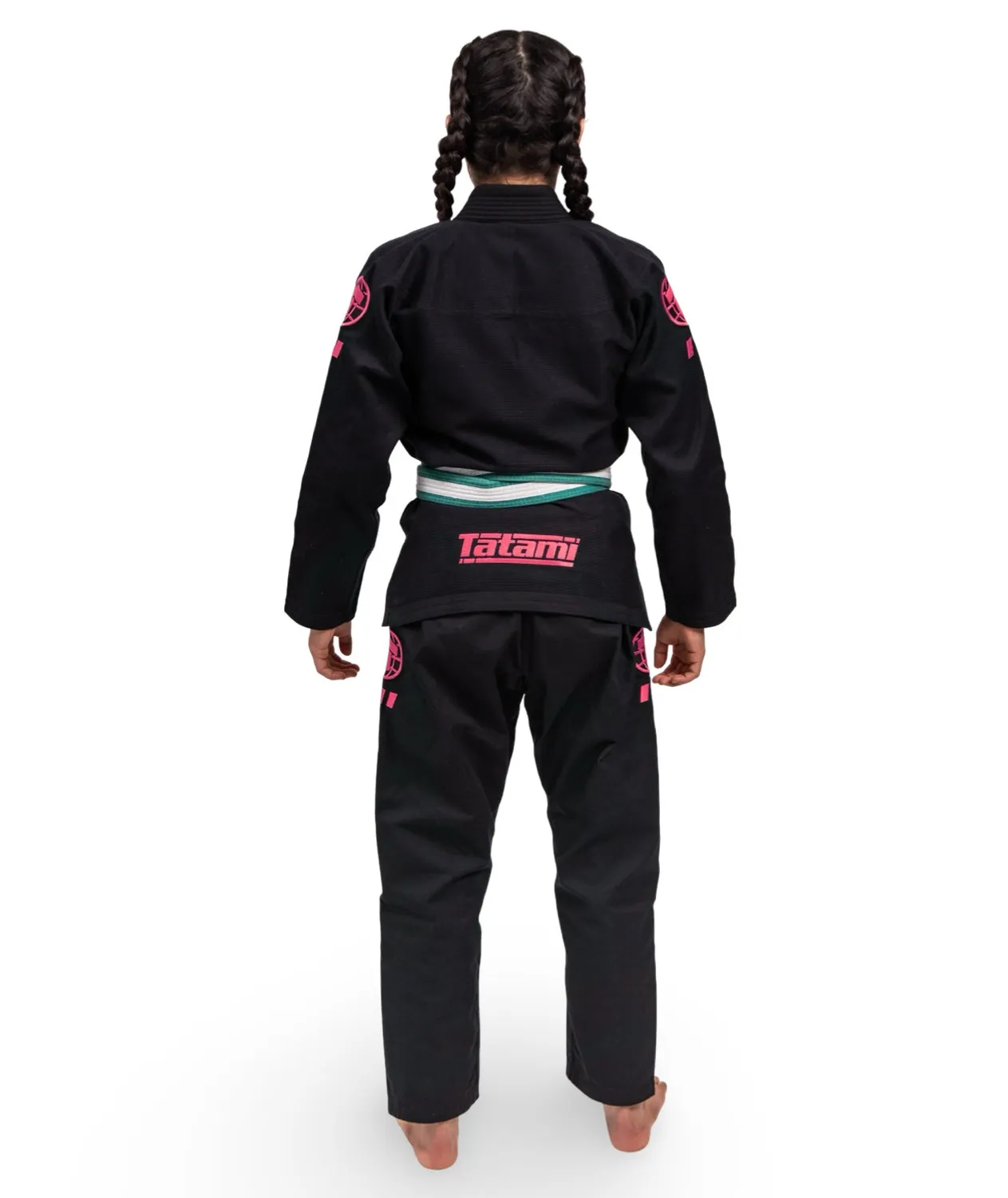 Tatami Pro Series kimono BJJ bimbo nero rosa M1