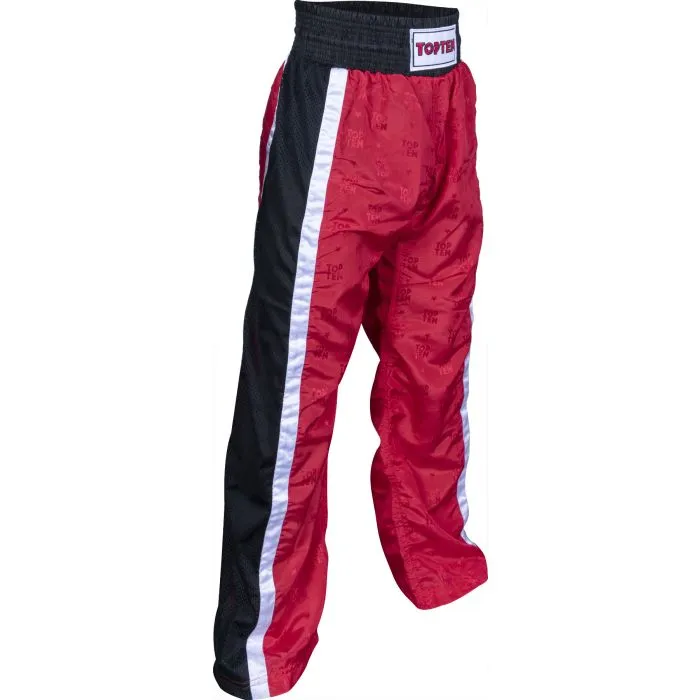 TOP TEN Mesh Pantaloni Kickboxing Poliestere