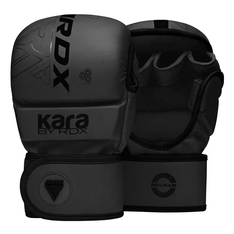 RDX F6 Kara Guanti MMA Sparring Nero Protezione Nocche