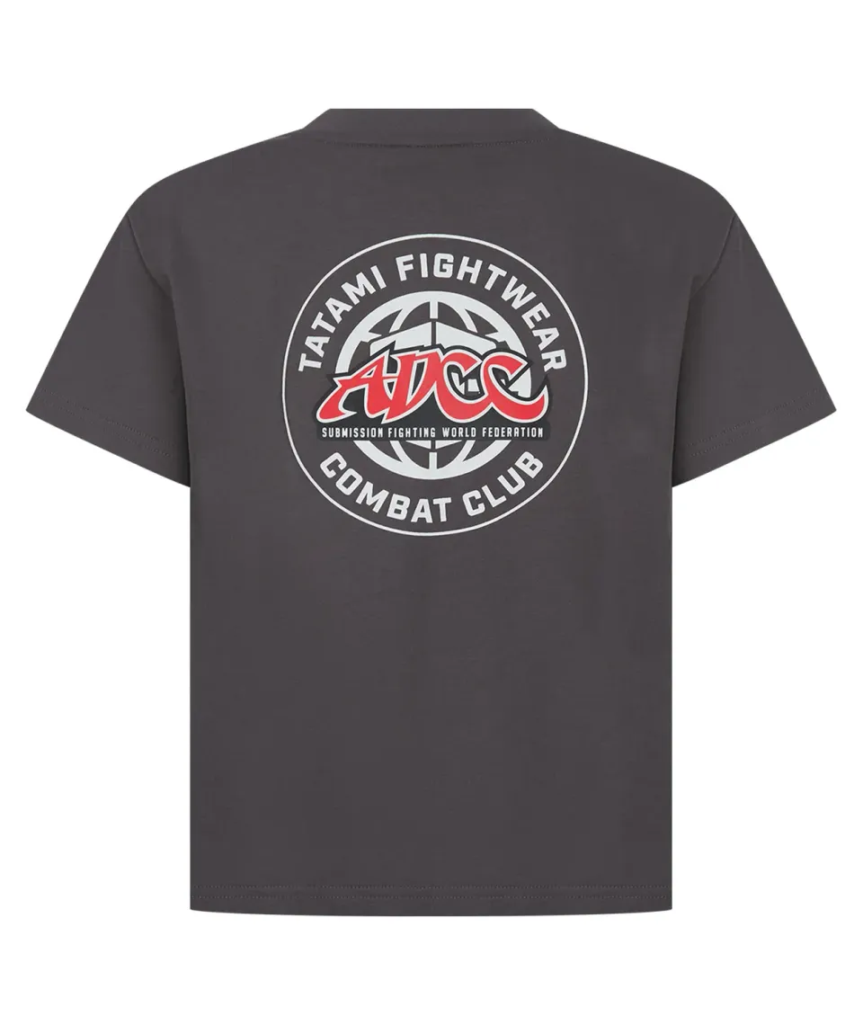 Tatami ADCC Combat Club t-shirt bimbo grigia 7-8 cotone