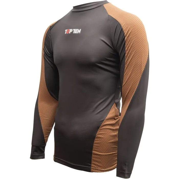 TOP TEN Budo Power Ink rash guard MMA elasticizzato