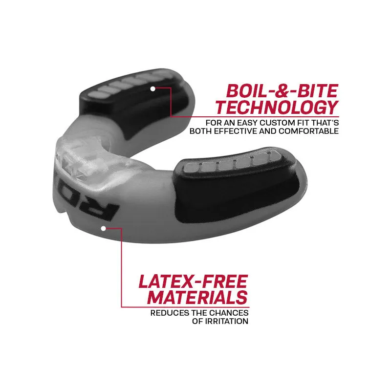 RDX 3G Paradenti Boxe Grigio Adulti Gel Bolla Mordi