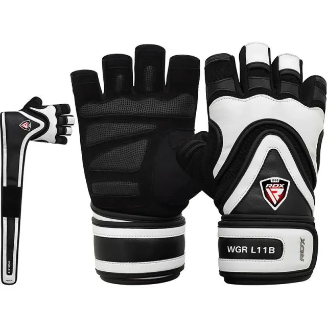 RDX L11 Guanti Palestra Nero Sollevamento Pesi