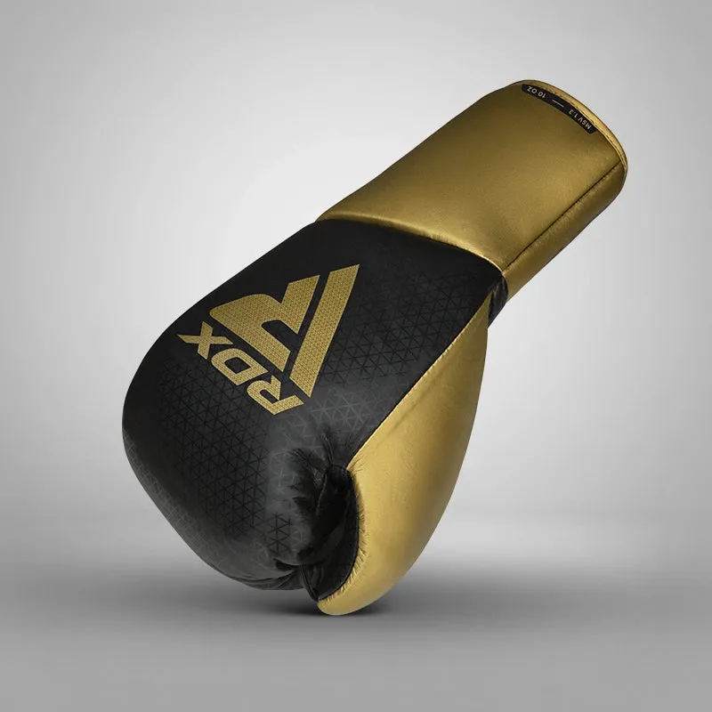 RDX K2 Mark Pro guantoni boxe dorati 10oz pelle