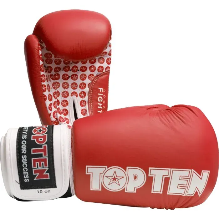 TOP TEN Fight guanti boxe pelle vera multiuso