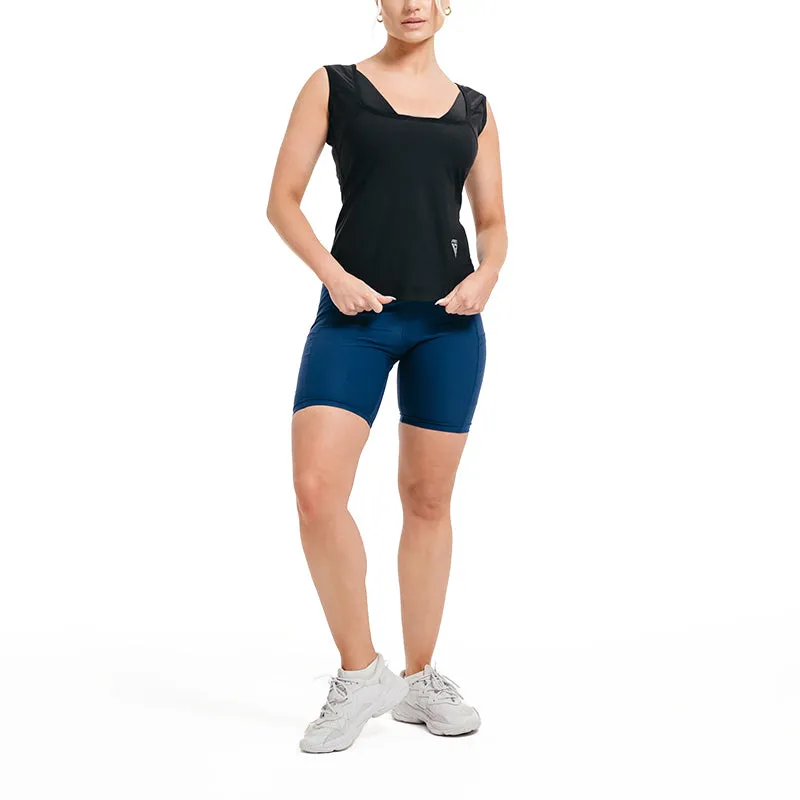 RDX W1 Pantaloncini Donna Sauna Vita Alta Tasche