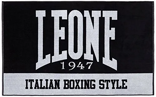 Leone 1947 AC916 telo palestra nero taglia unica cotone