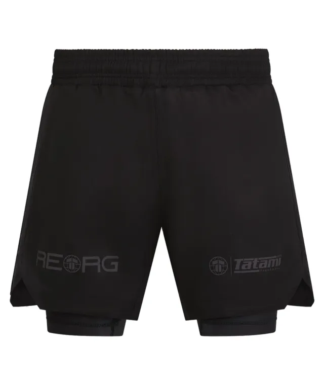 Tatami Reorg Hybrid pantaloncini grappling neri grigi