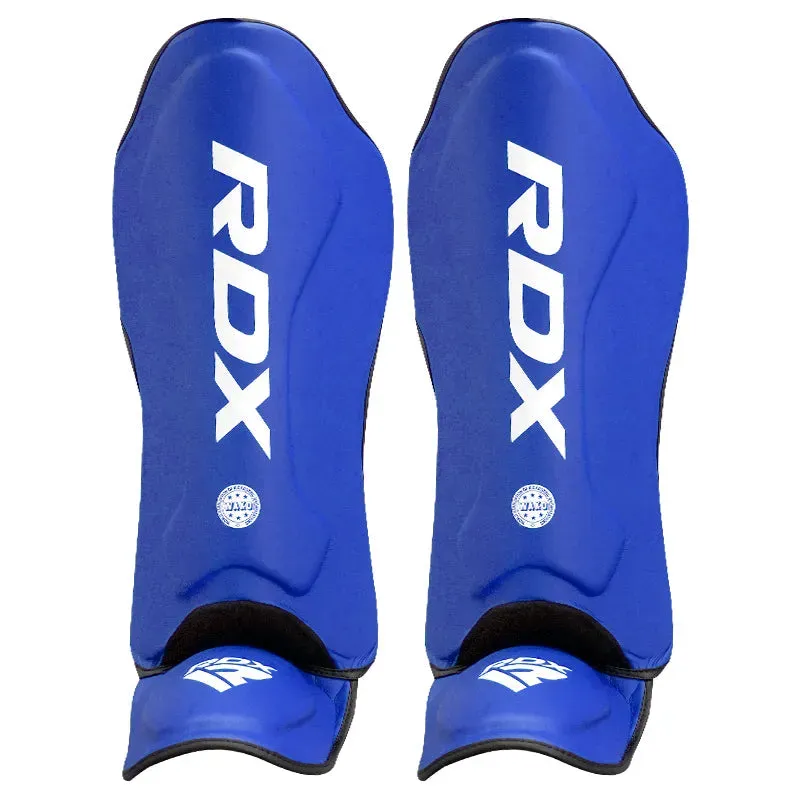 RDX WAKO T1 parastinchi kickboxing blu neoprene