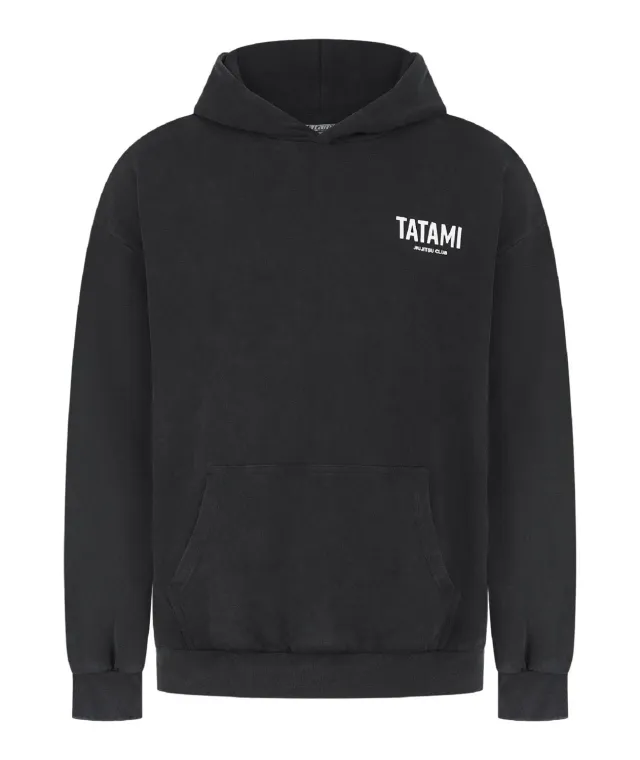 Tatami JJ Club Stonewashed Hoodie felpa grigia cotone