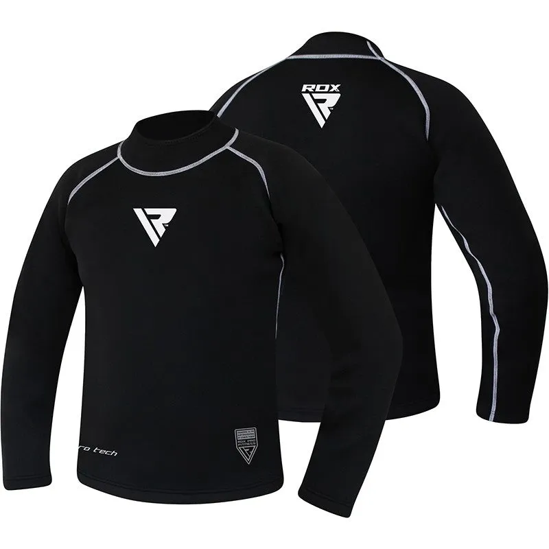 RDX X3 Rash Guard Compressione Maniche Lunghe Nero