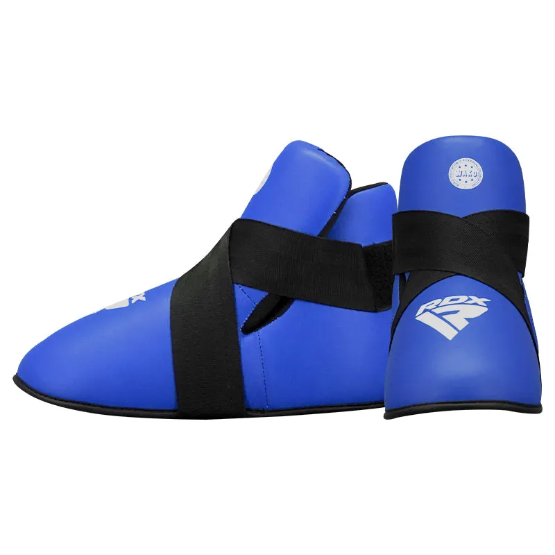 RDX T1 WAKO Protezioni Piedi Kickboxing Blu