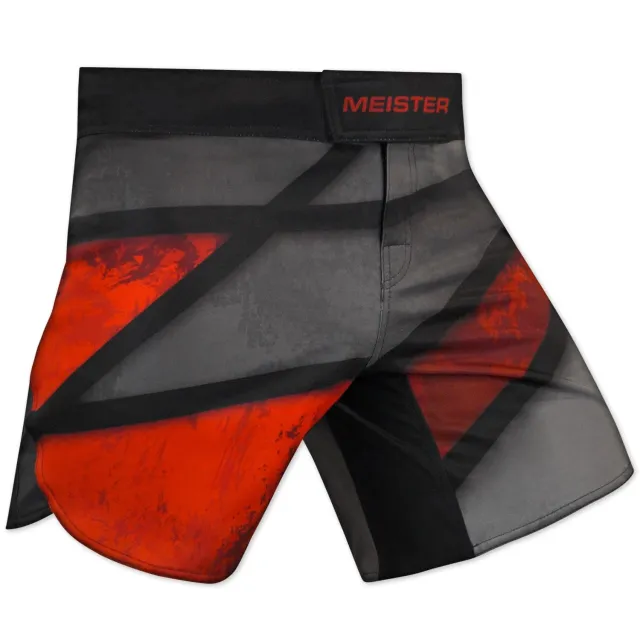 Meister Red Rage pantaloncini MMA rossi mezza coscia