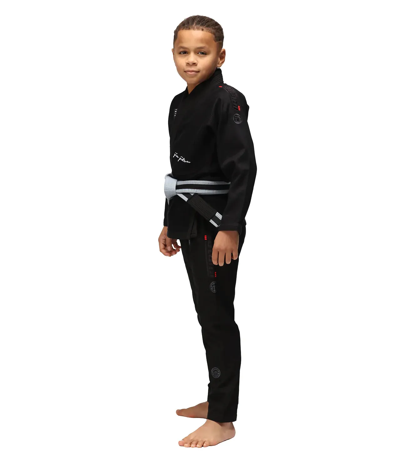 Tatami Fightwear Elements Superlite Kimono BJJ Bambino Nero Leggero