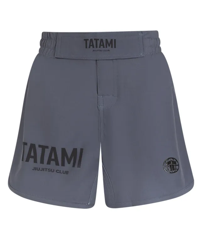 Tatami Fightwear Kids JJ Club Shorts grappling grigio
