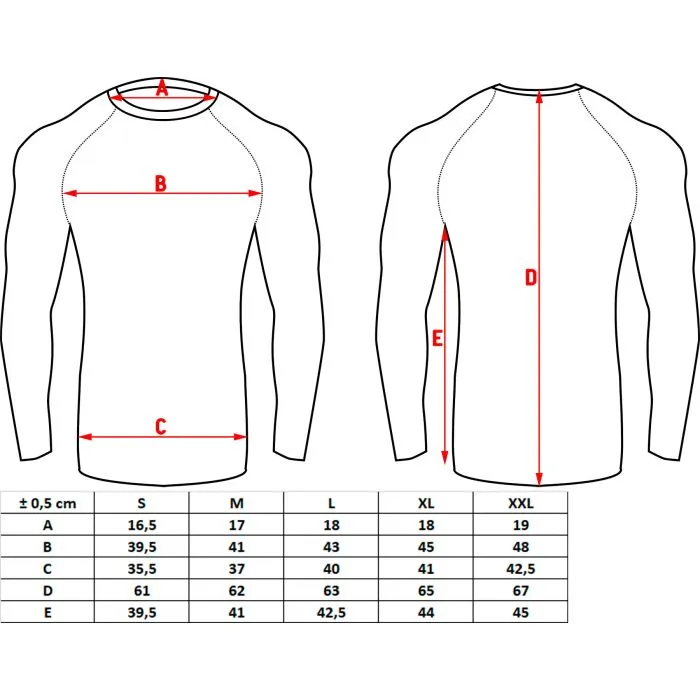 TOP TEN MMA Rash Guard compressione elastica