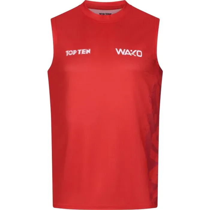 TOP TEN WAKO Kick Light t-shirt kickboxing poliestere