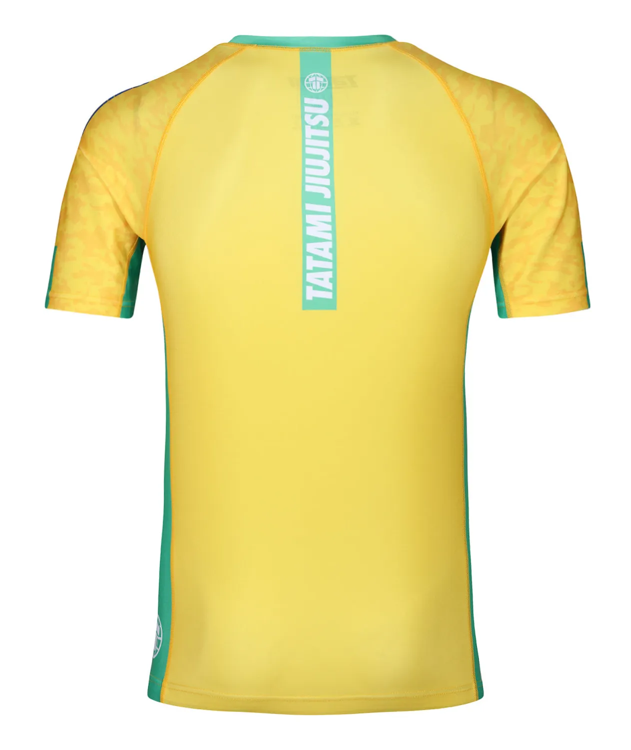 Tatami Abstract Brazil rash guard bambino gialla manica corta