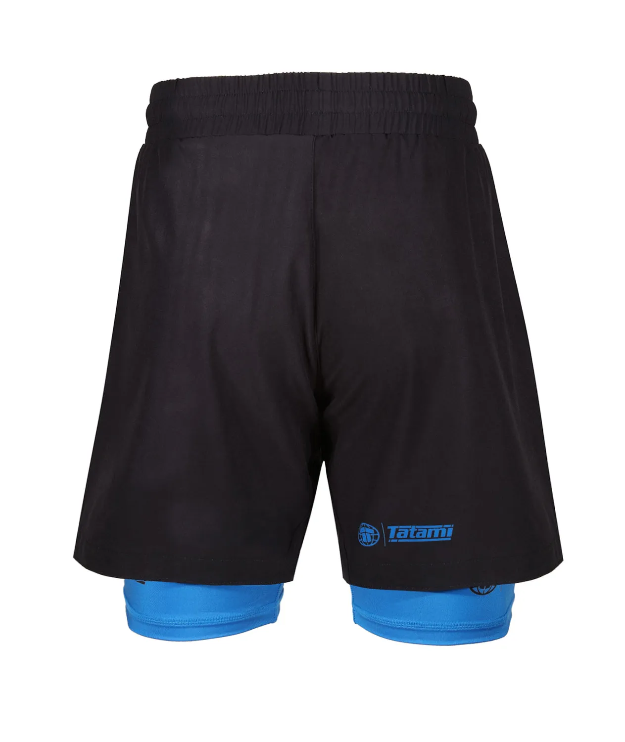 Tatami Fightwear Dual Layer Ladies shorts grappling blu 2 in 1