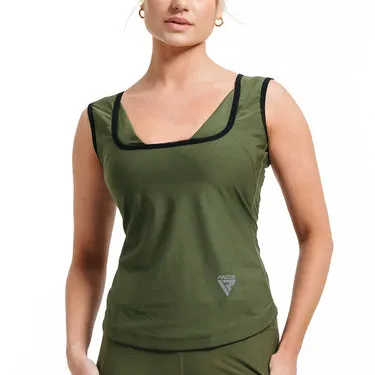 RDX W1 canotta sauna donna senza zip termica
