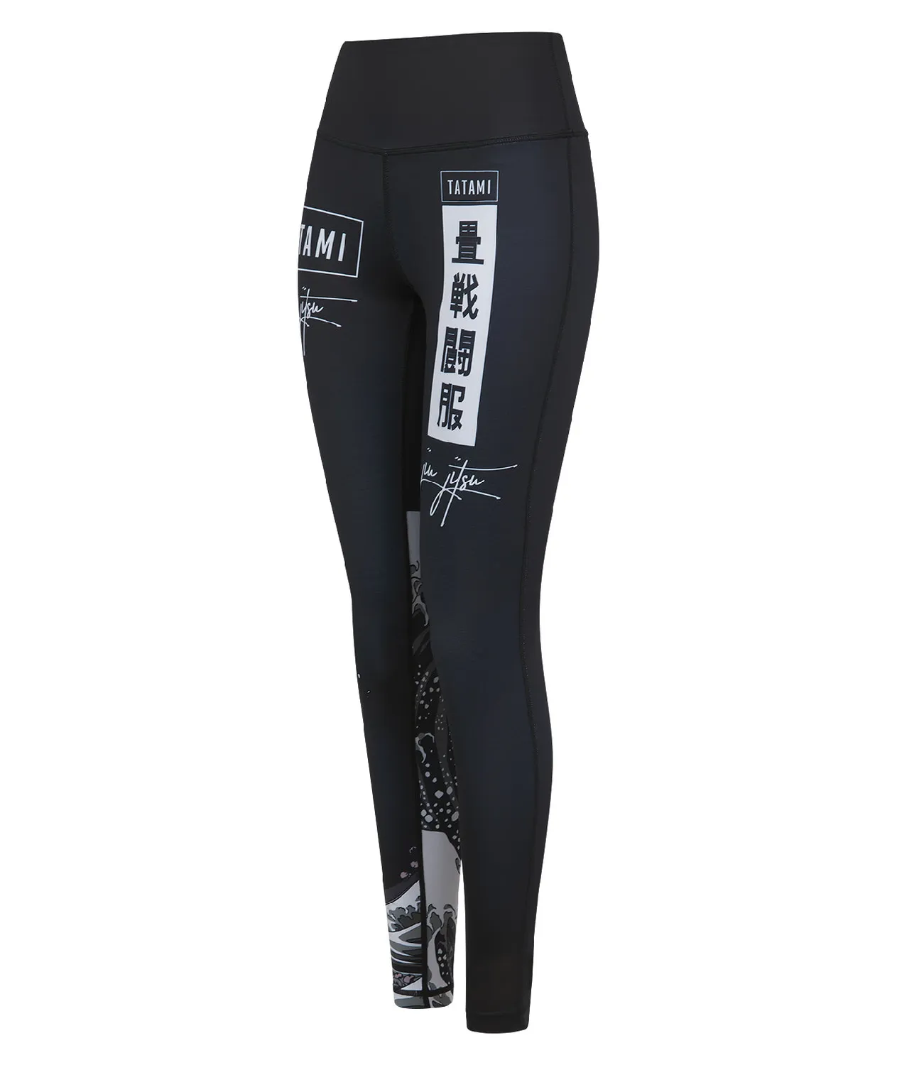 Tatami Kanagawa Leggings Donna Neri Elasticizzati