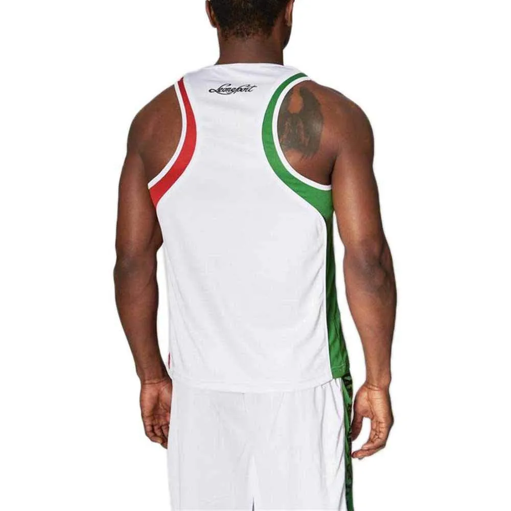 Leone1947 Italia canotta boxe bianca XL micro mesh