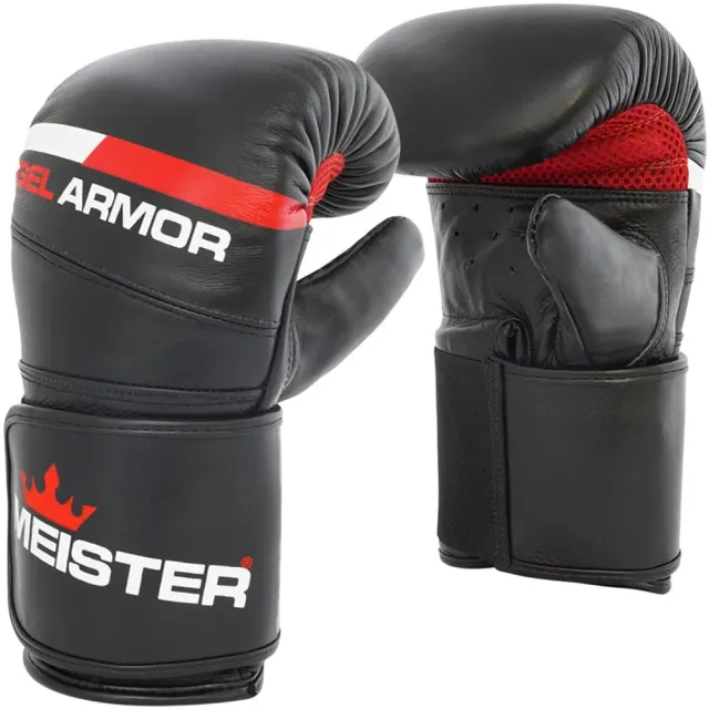 Meister Gel Armor guanti sacco pelle 14 oz S/M con gel