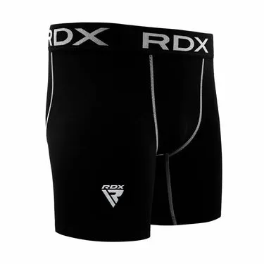 RDX X5 Shorts Compressione Neri Poliestere Termici