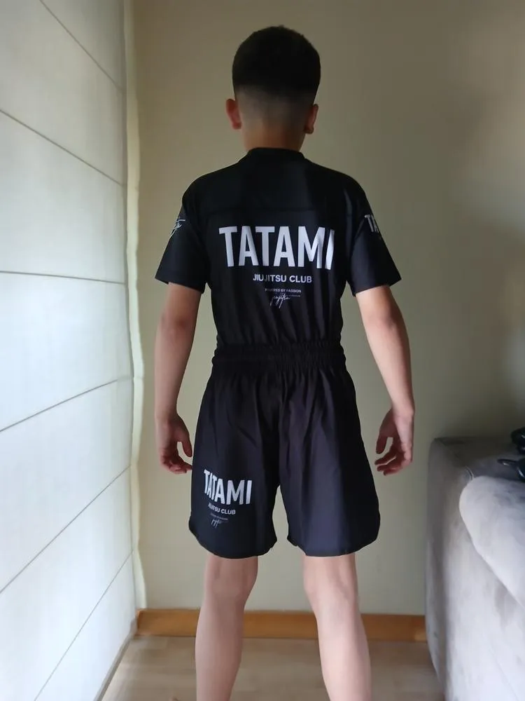Tatami JJ Club Rash Guard bambino manica corta nera
