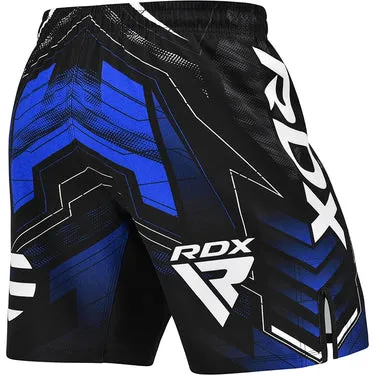 RDX Shorts MMA Training Blu poliestere IMMAF gara