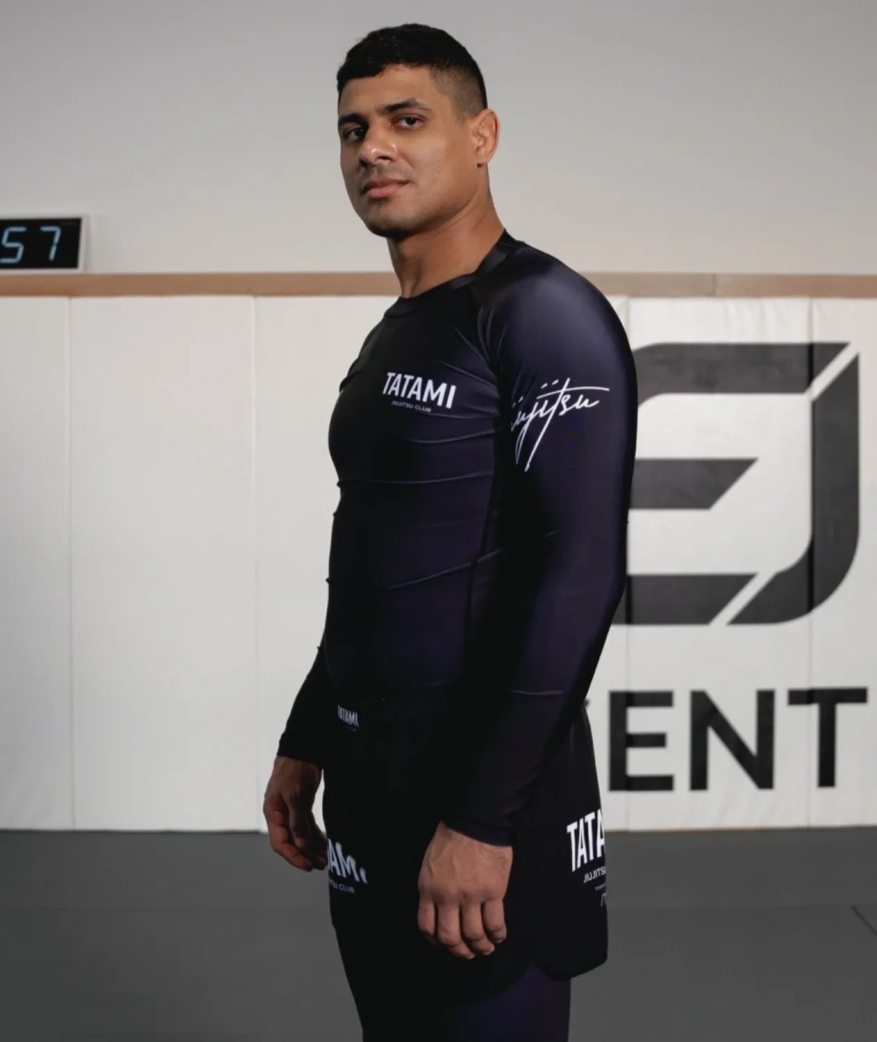 Tatami JJ Club Rash Guard maniche lunghe nero traspirante