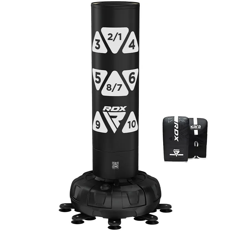 RDX KT Ronin Sacco Boxe Base Bianco 6ft con Guanti