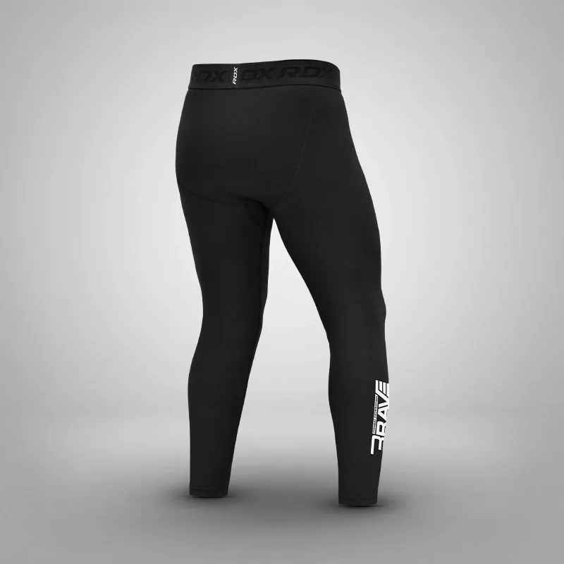 RDX Brave Leggings Compressione Neri Elasticizzati