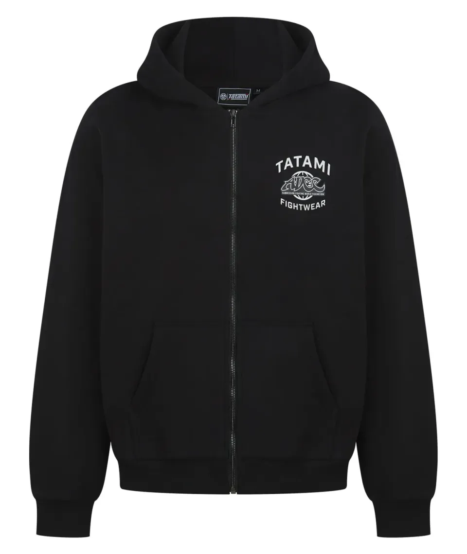 Tatami X ADCC felpa oversize nera zip cappuccio