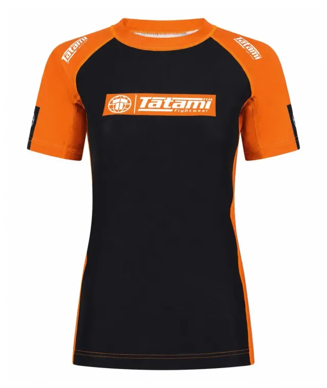 Tatami Fightwear IBJJF Ranked Rash Guard Donna Arancione leggera