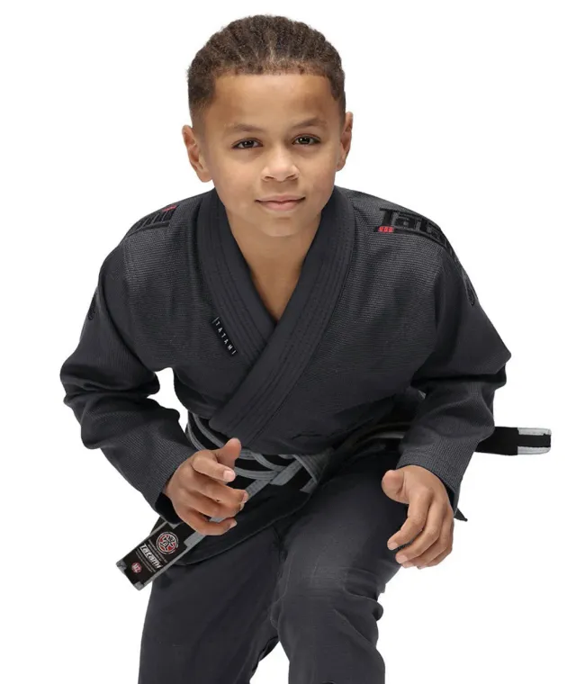Tatami Elements Superlite Kimono BJJ Bambino Gunmetal + Cintura