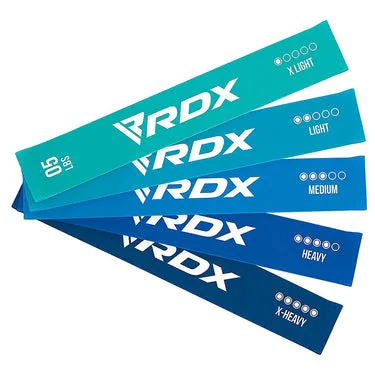RDX MU Bande Elastiche Resistenza Set 5 Pezzi Lattice