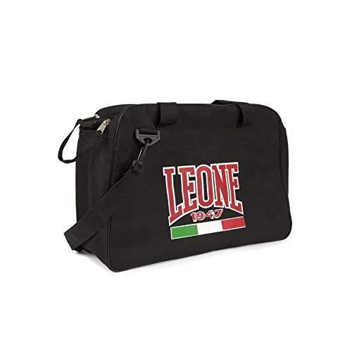 LEONE 1947 AC910 Borsa Medica Nera Chiusura Zip