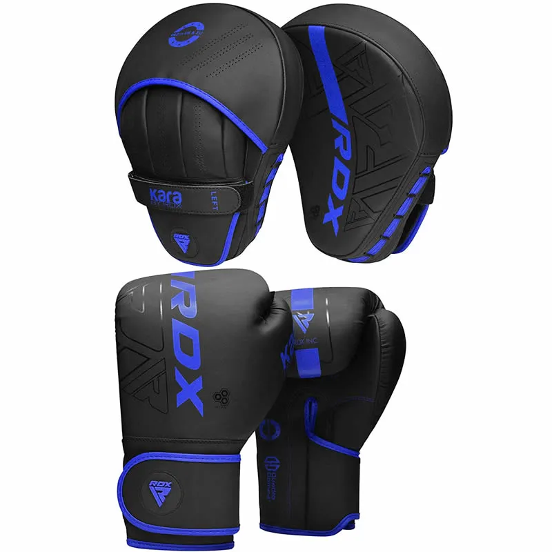 RDX F6 Kara Kids Guanti Boxe 6oz con Colpitori Neri