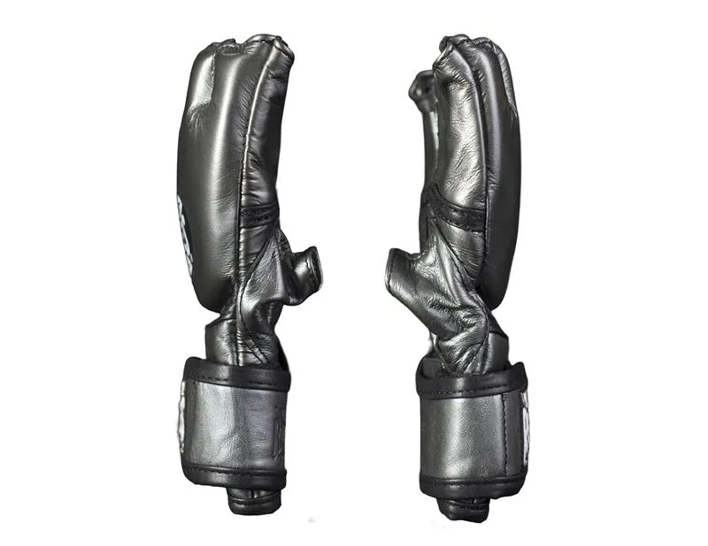 Cleto Reyes Black Mamba guanti MMA grigio Oxford M pelle